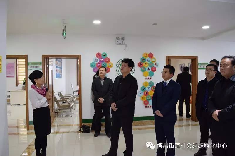 博興縣縣委書記李守江同志到博昌街道社會組織孵化中心參觀調研