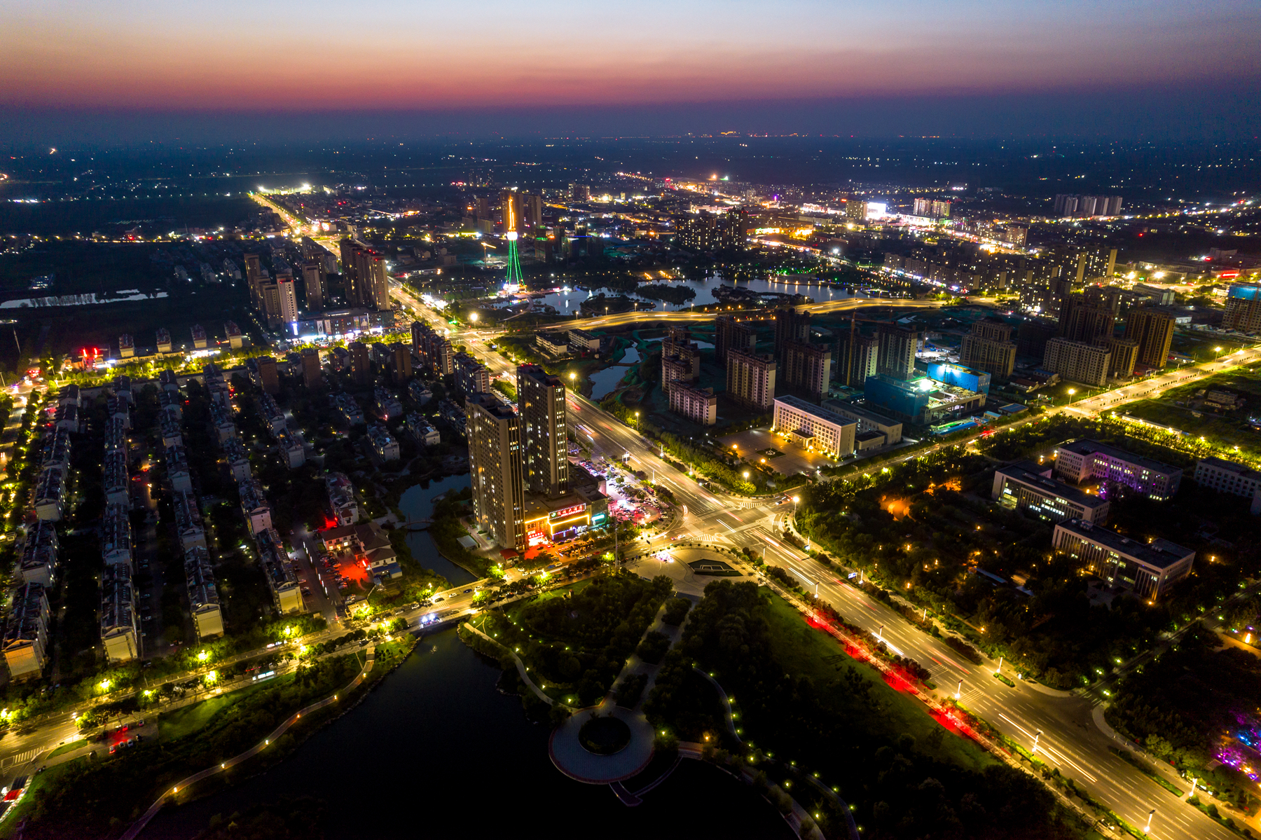 阳信夜景图片